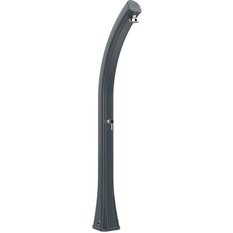 Doccia Solare da Giardino 35L Miscelatore Arkema Happy XL Grigio Antracite