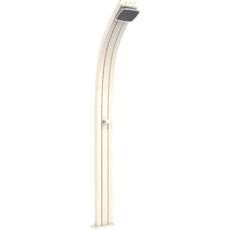 Doccia solare in alluminio Spring 100 Arkema 25 Lt  Beige