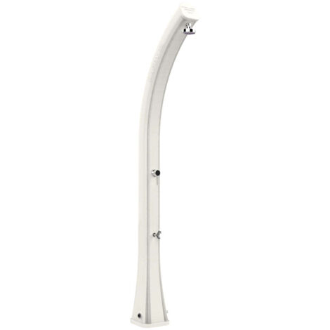 Doccia Solare da Giardino 35L Miscelatore e Lavapiedi Arkema Happy XL Bianco