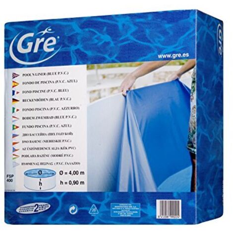 Liner Gre diametro 350 cm - h 90 cm azzurro - colgante sp. 30/100