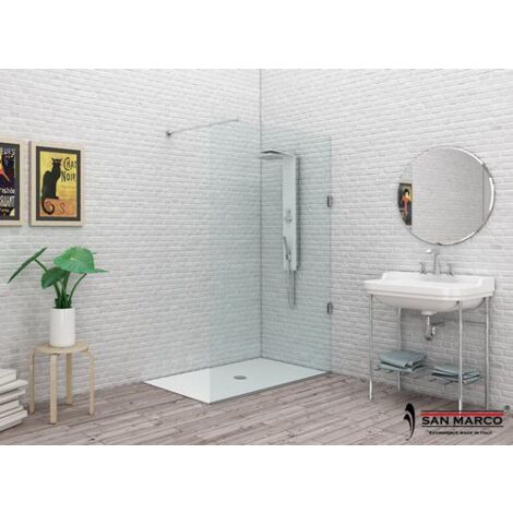 Box doccia a parete fissa Essenzial Walk in cm 140 (1/2)