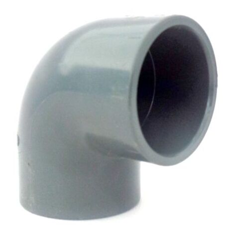 Gomito pvc ad incollaggio a 90° vari diametri, 5 pz. 40 mm