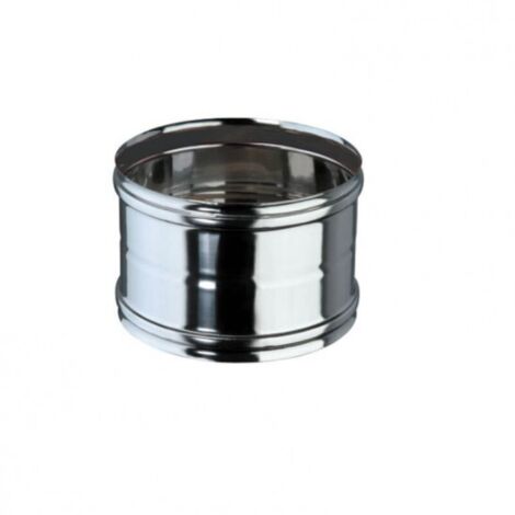 Manicotto acciaio inox femmina diametro 100 mm (1/2)