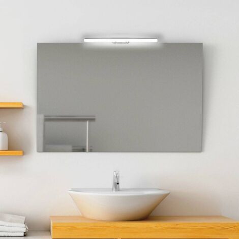 Specchio semplice per bagno 90x60  specchio con lampada