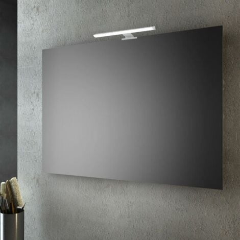 Specchio semplice per bagno 90x60  specchio con lampada