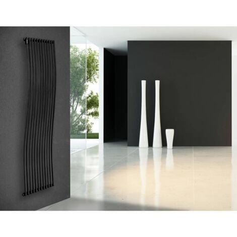 Termoarredo per bagno in acciaio Aliseo Bianco 380 mm