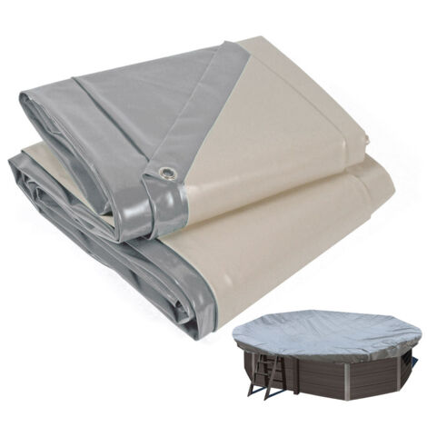 Telo di copertura invernale piscina ovale GRE 804x386