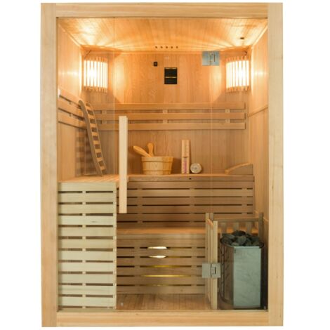 Sauna a vapore 4 posti Sense con stufa elettrica