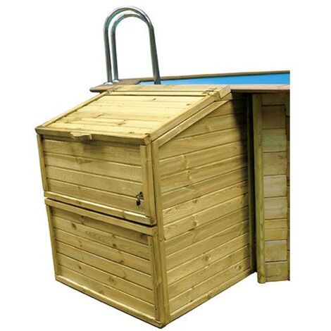 Locale Tecnico in legno per piscine Gre 100 cm x 88 cm x H 143 cm