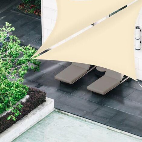 Confine VELA OMBREGGIANTE TRIANGOLARE Col. Bianco Mt. 5x5x5 - Foto 6