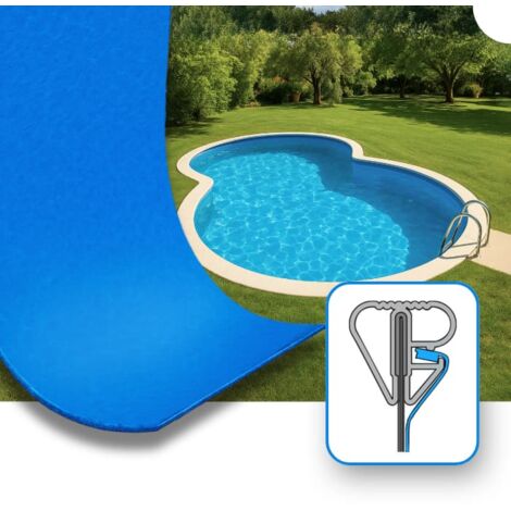 Liner interno per piscina a forma di otto 625x360x150  Blu  0,8 mm