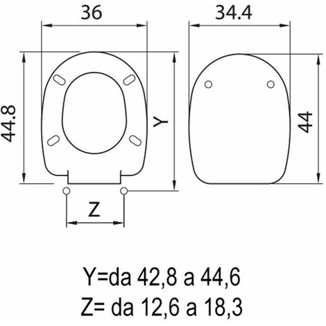 Tavoletta Wc Compatibile Serie Gaia Ceramica Gravena