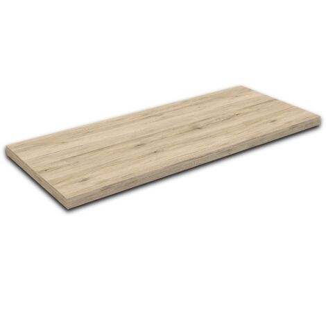 Mensola per lavabo in legno laminato Rovere Sabbia Rovere Sabbia fino a 40 cm Profondità 50 cm Spessore 3,8 c (1/4)