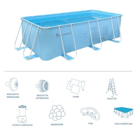 Piscina fuori terra Tremiti Plus 400x200x100 cm San Marco