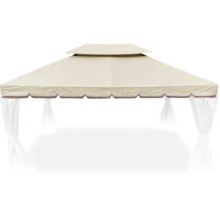 Telo copertura gazebo ricambio 3x4 da 380 gr/mq