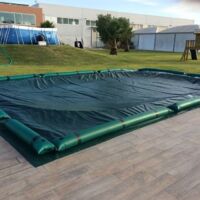 Telo invernale 2600x1300 cm per piscine interrate con tubolari