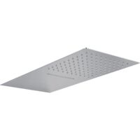 Soffione a parete in acciaio inox Berlino, 50x27 cm