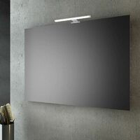 Specchio bagno 100x70 cm filo lucido con lampada led > specchio con lampada
