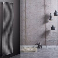 Termoarredo per bagno in acciaio Aliseo Colorati Ral 380 mm