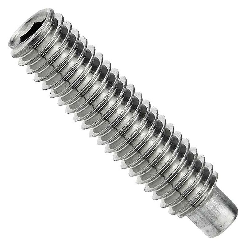 Lot De 10 Bagues De Réglage Avec Vis Sans Tête A12 Acier Inoxydable 12x22x12 Mm DIN 705