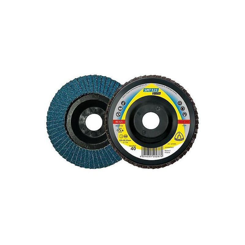 Disques Abrasifs Autocollants Klingspor Zircon - Lot De 5 - Grain 80 - Diamètre 400 Mm - Pour Ponçage Acier, Inox, Bois