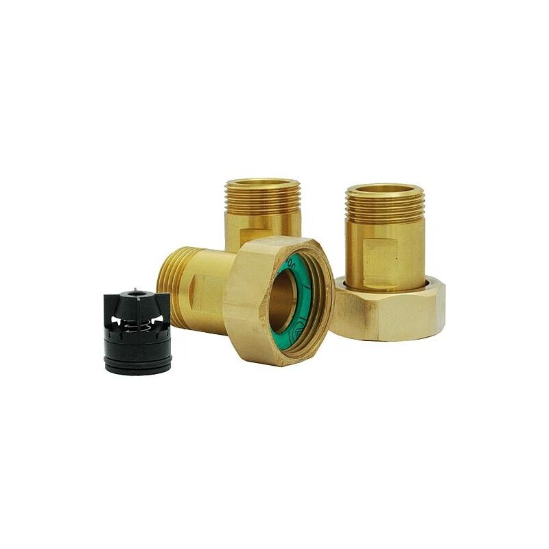 Raccord Tuyau D'Arrosage Avec Valve De Régulation - 13/15 Mm Vers 1/2" Valve Enfichable