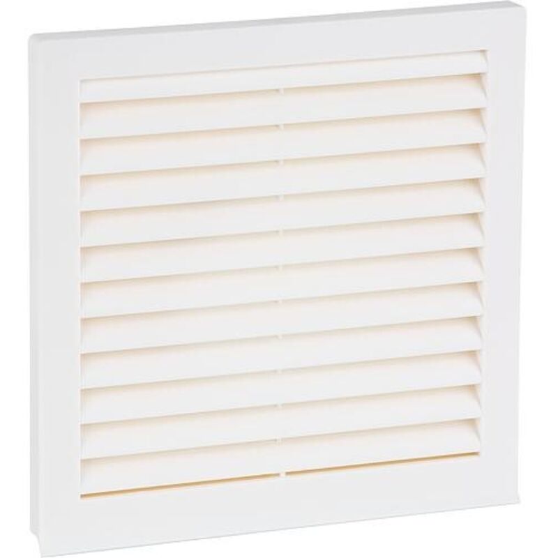 Grille D’aération Blanche 85 X 85 Mm – En Plastique, Pour Ventilation Murale Ou Plafond