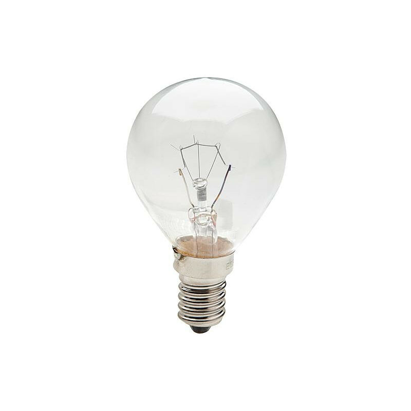 Lampe E14 230V 40W sphérique claire 300° pour FOUR