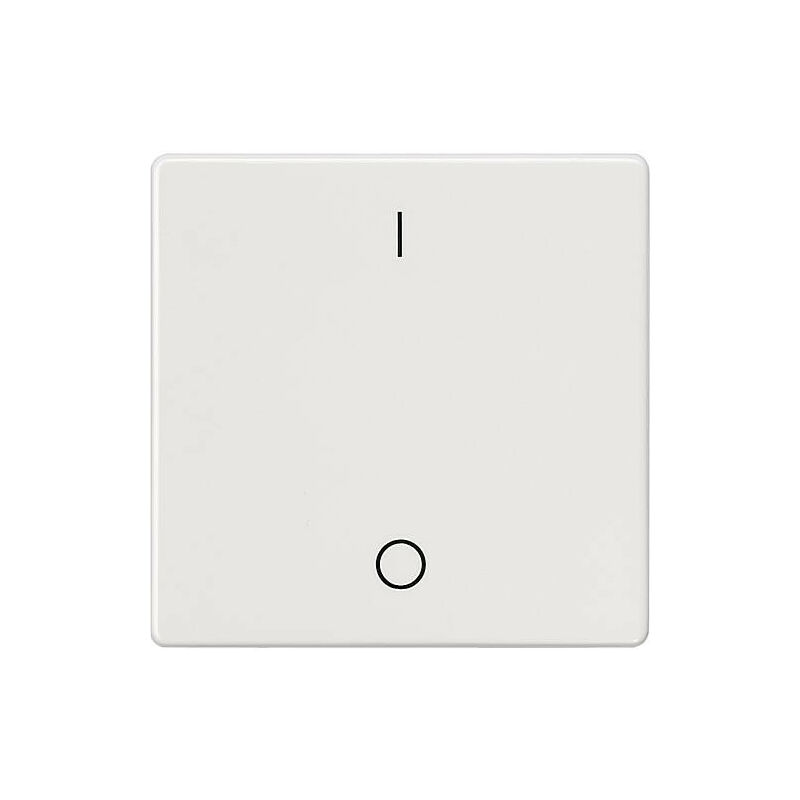 Cache Pour Interrupteur à Bascule Contura III - Blanc Avec Voyant Bleu, Format Euro, Prêt à Poser