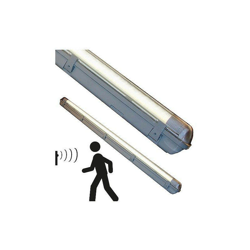 Lampe Proventa LED TL 120 cm - Luminaire + 2 x tube LED 14W - IP65 - Eclairage  LED TL