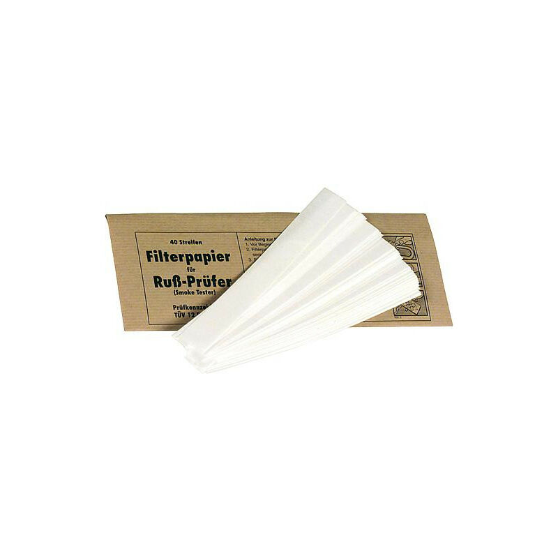 Papier filtrant pour determiner le taux de suie 1 sachet de 40 languettes BG