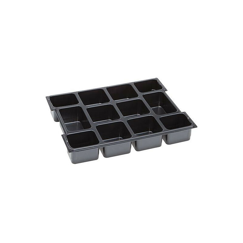 L-BOXX Lot De 12 Compartiments Pour Petites Pièces - Gris - Organisation Atelier/Bricolage