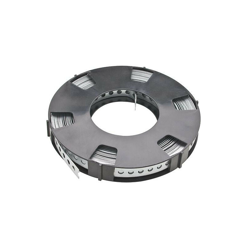Bande perforée galvanisée en cassette 17mm x 10m