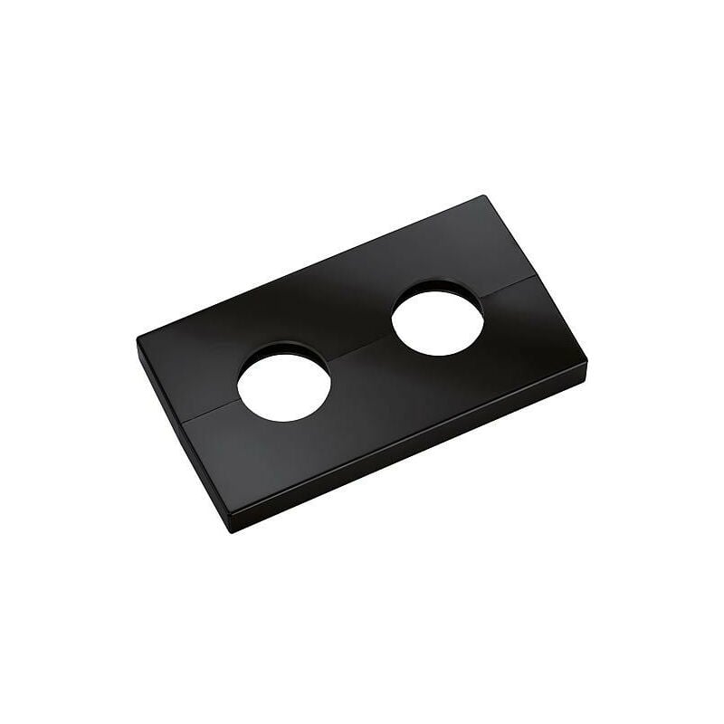 Rosace double type Kopenhagen gris-noir - similaire au RAL 7021 - 19mm