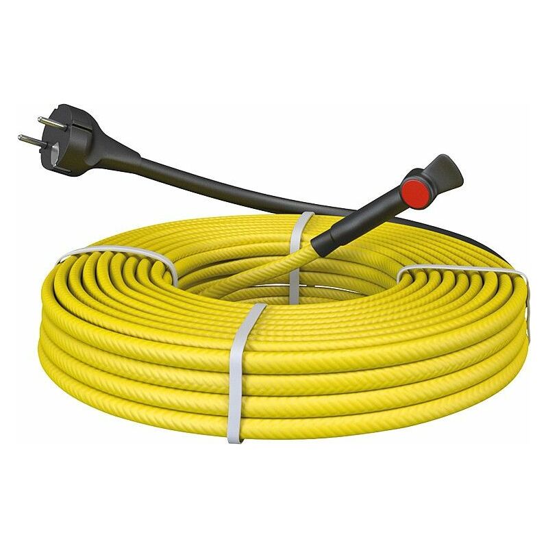 Câble chauffant antigel puissance 10W/M pour tuyaux gouttière 8 m
