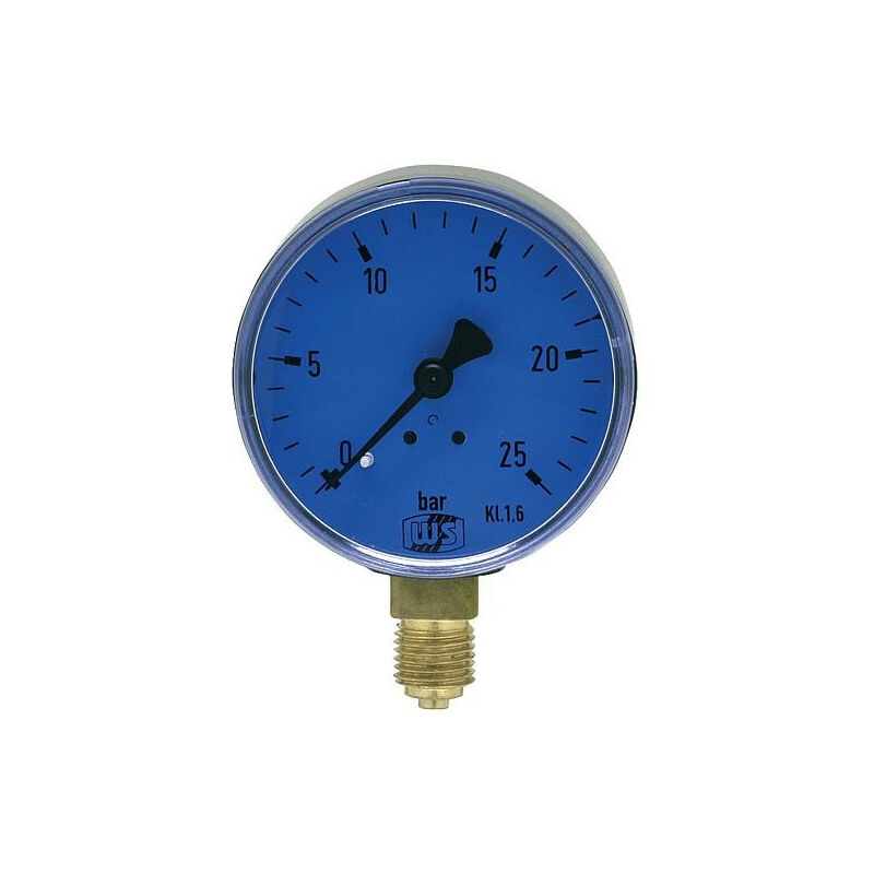 Manomètre boitier inox - Bain de glycérine - Diamètre 50 mm, montage radial, raccord 1/4 BSP