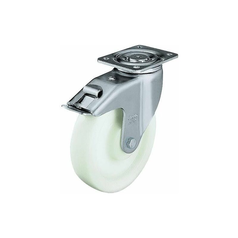 Roulettes pivotantes acier capacite de charge 900kg roue diam. 200 mm, 140x110 mm