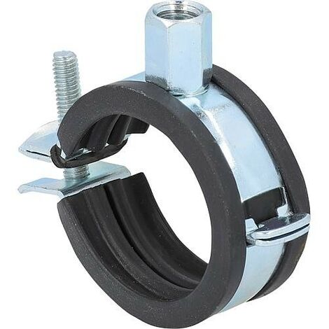 Banyo – Collier de serrage 1" M8 galvanisé – Plage de serrage 32-35mm – Acier électrozingué pour applications intérieures et extérieures
