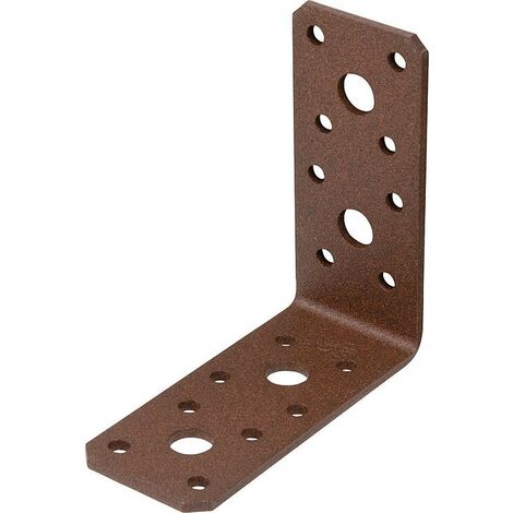 Raccord d´angle DURAVIS® 90 x 90 x 40 mm, matériau : Acier, galvanisé sendzimir, surface : brun rouille (1/3)