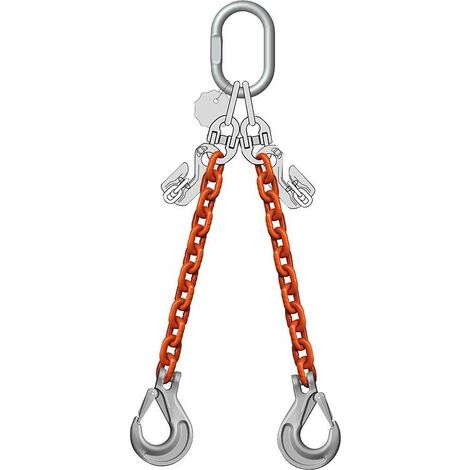 Chaîne de butée 2 brin, 2,0/1,4 t, 6 mm longueur 2 m