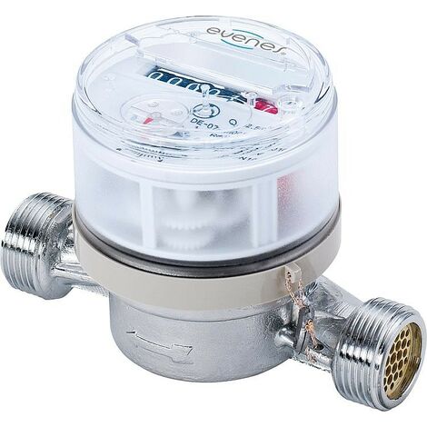 Compteur d eau chaude EVENES Q3 2,5, DN15 (1/2"), B1 : 110mm cout de certifications inclus (1/3)