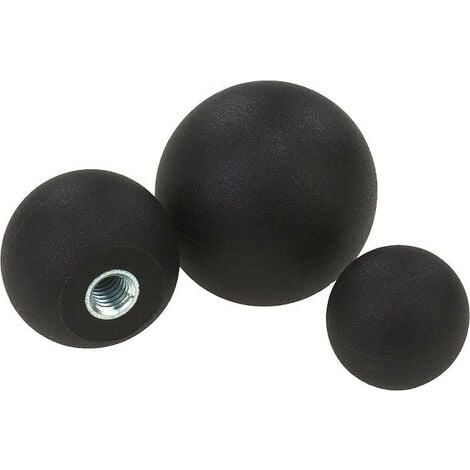 Bouton Sphérique KIPP - Filetage Plastique Intérieur M4, Fabrication Allemagne - Neuf