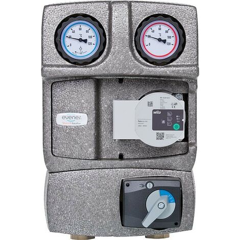 Kit circuit Easyflow DN25 (1") avec mélangeur 3 voies avec moteur (1/4)