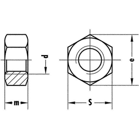 Vis à Tête Hexagonale Filetage Standard Total DIN 933 - M6 X 40