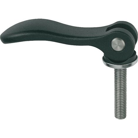 Levier excentrique avec filet. Male M8x50, Nirosta (1/3)