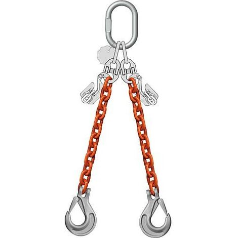 Chaîne de butée 2 brins, 9,5/6,7t, 13 mm longueur 5 m