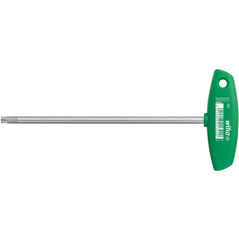 Wiha Clé mâle avec manche en T TORX® chromée mate T20 (01332)