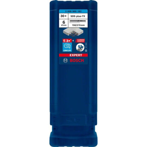 Bosch 30x Expert SDS plus-7X Forets marteaux 6 x 150 x 215 mm - 2608900182