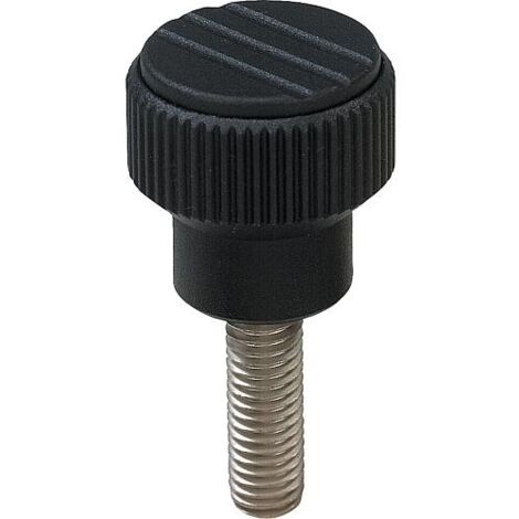 M5 x 15mm Filetage mâle Bouton serrage Molette Poignée Vis pouce type