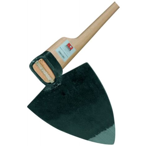 Houe munichoise forgée – Lame en acier trempé – Manche en frêne laqué 1350 mm – Pour sols durs et pierreux – Ideal